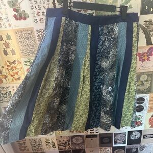 Handcrafted multiple pattern skirt. Size 12 never worn